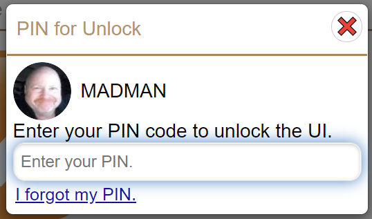 PIN for Unlock Screen